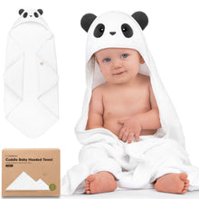 Load image into Gallery viewer, Cuddle Baby Hooded Towel (Panda)
