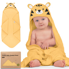 Load image into Gallery viewer, Cuddle Baby Hooded Towel (Tiger)