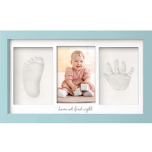 Load image into Gallery viewer, Baby Handprint & Footprint Keepsake Duo Frame (Sky Blue)