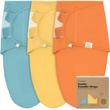 Load image into Gallery viewer, 3-Pack Soothe Swaddle Wraps
