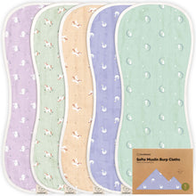 Load image into Gallery viewer, Softe Muslin Baby Burp Cloth (Lunaris)