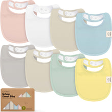 Load image into Gallery viewer, 8-Pack Urban Drool Bibs (Dawn)