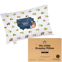 Load image into Gallery viewer, Mini Toddler Pillow With Pillowcase (Construction)