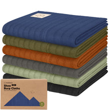 Load image into Gallery viewer, 6-Pack Shea (Stria) Burp Cloths