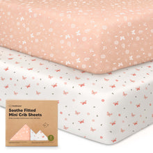 Load image into Gallery viewer, Soothe Fitted Mini Crib Sheet