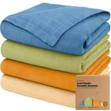 Load image into Gallery viewer, Lumi Muslin Swaddle Blankets