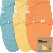 Load image into Gallery viewer, 3-Pack Soothe (Wren) Swaddle Wraps (Valiant)