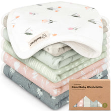 Load image into Gallery viewer, 6-Pack Cami Baby Washcloths