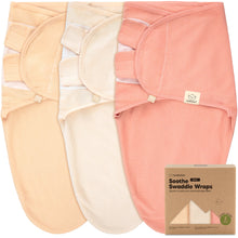 Load image into Gallery viewer, 3-Pack Soothe (Wren) Swaddle Wraps