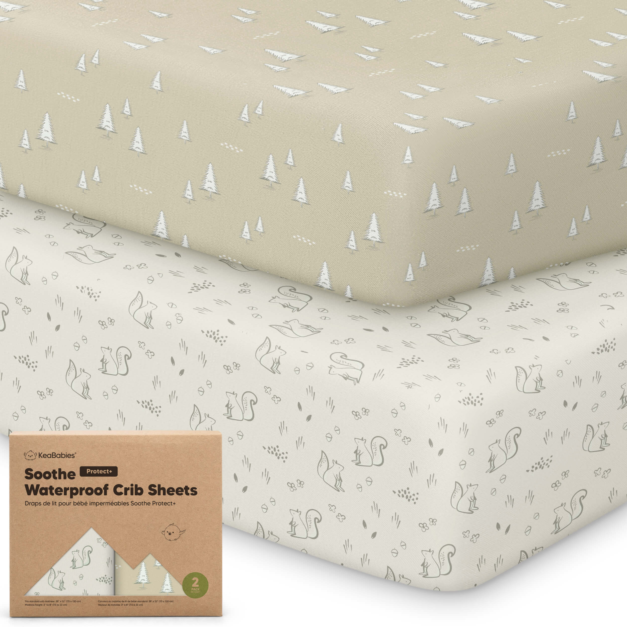 Fitted Crib Sheet For Baby Nursery Cot | KeaBabies