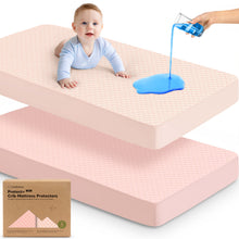 Load image into Gallery viewer, 2-Pack Quin Protect+ Waterproof Crib Mattress Protector