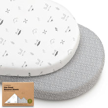 Load image into Gallery viewer, 2-Pack Isla Fitted Bassinet Sheets