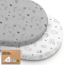 Load image into Gallery viewer, 2-Pack Soothe Fitted Bassinet Sheets