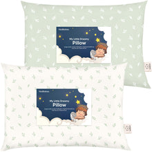 Load image into Gallery viewer, 2-Pack Toddler Pillows Without Pillowcase (Herb)
