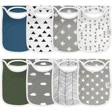 Load image into Gallery viewer, 8-Pack Hallo Drool Bibs