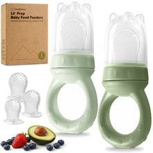 Load image into Gallery viewer, 2-Pack Lil’Prep Baby Feeders (Soft Fern)