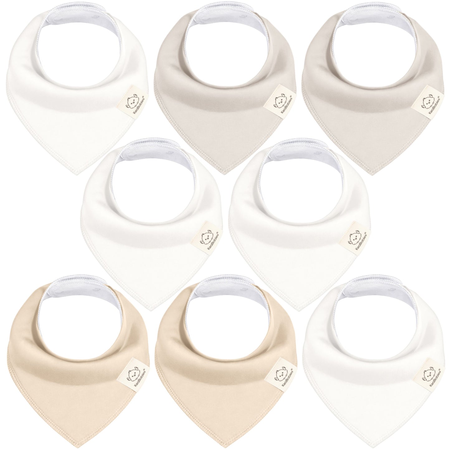 8-Pack Organic Bandana Bibs (Boy) 31119931637946
