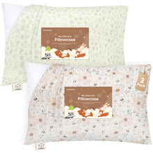 Load image into Gallery viewer, A set of two My Little Lyra pillowcases made with ultra-soft, breathable muslin cotton for toddlers.