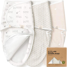 Load image into Gallery viewer, 3-Pack Soothe Zippy Swaddle Wrap (Bumbly)