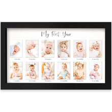 Load image into Gallery viewer, Nova Baby's First Year Picture Frame (Onyx Black)