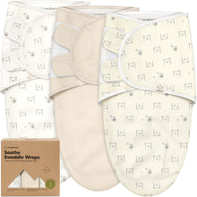 Load image into Gallery viewer, 3-Pack Soothe Swaddle Wraps (Bumble Bear)