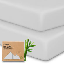 Load image into Gallery viewer, Isla Fitted Crib Sheets (French Gray)