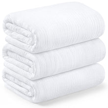 Load image into Gallery viewer, 3-Pack Lyra Muslin Swaddle Blankets (Soft White)
