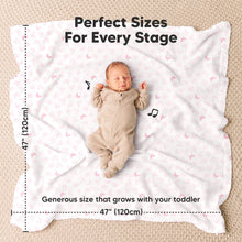 Load image into Gallery viewer, Perfect sizes for every stage - sized at 47inches height and 47inches wide (generous size that grows with your toddler)