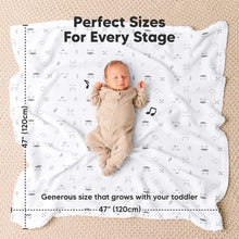 Load image into Gallery viewer, Perfect sizes for every stage - sized at 47inches height and 47inches wide (generous size that grows with your toddler)