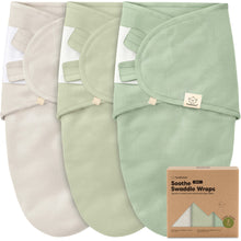 Load image into Gallery viewer, 3-Pack Soothe (Wren) Swaddle Wraps