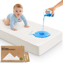 Load image into Gallery viewer, Mavy Protect+ Waterproof Mini Crib Mattress Protector