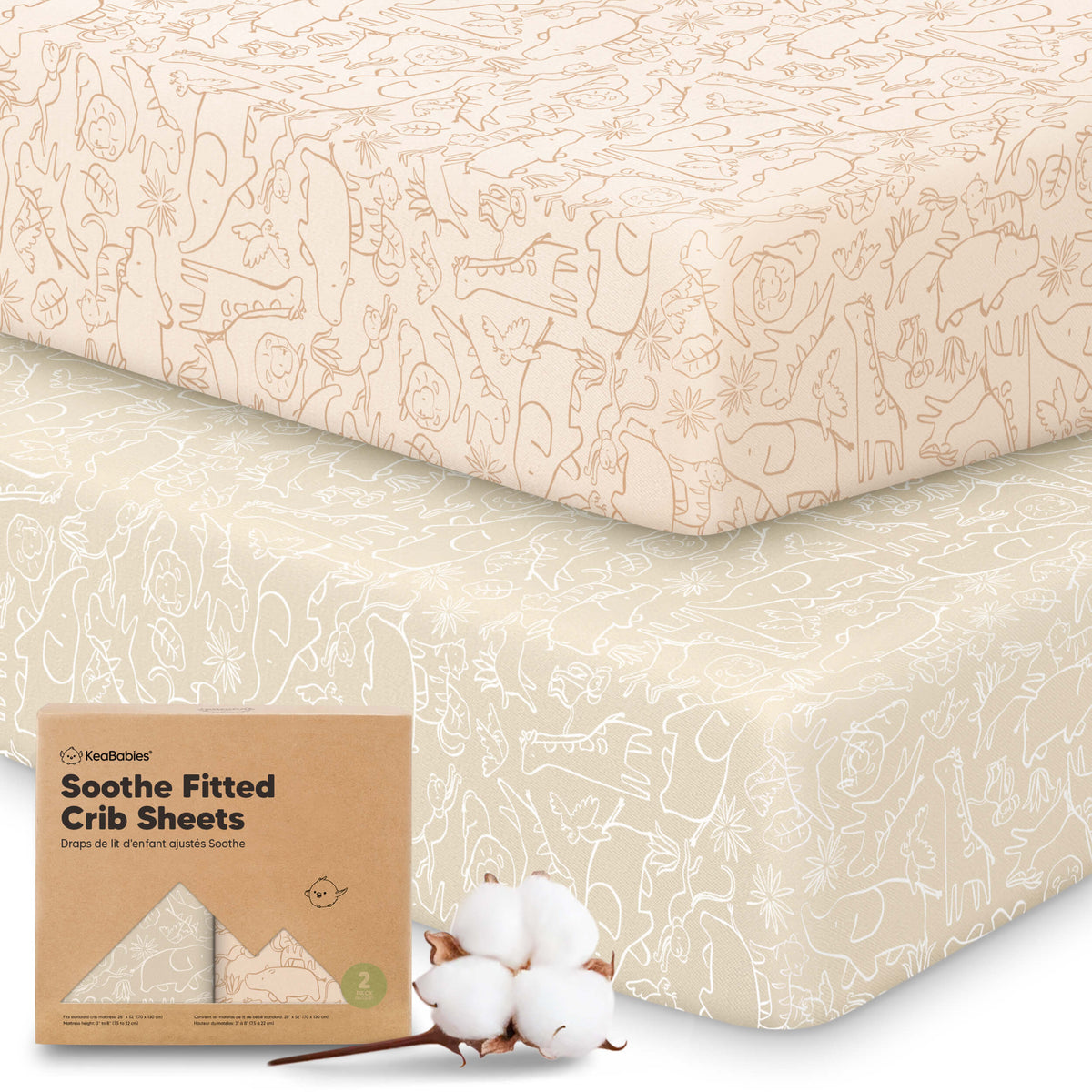 Soothe Fitted Crib Sheets 47097656508602