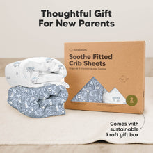 Load image into Gallery viewer, Soothe Fitted Crib Sheet (Excavation)