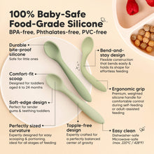 Load image into Gallery viewer, 3-Pack Prep Baby Spoons (Sage)