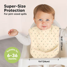 Load image into Gallery viewer, 3-Pack Presto Waterproof Bibs (Fleur)