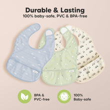 Load image into Gallery viewer, 3-Pack Presto Waterproof Bibs (Marine Muse)