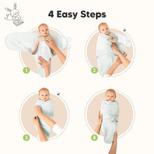 Load image into Gallery viewer, 3-Pack Soothe (Wren) Swaddle Wraps (Glacier)