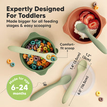 Load image into Gallery viewer, 3-Pack Prep Baby Spoons (Sage)