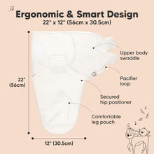 Load image into Gallery viewer, 3-Pack Soothe Swaddle Wraps (Soft White)