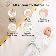 Load image into Gallery viewer, 3-Pack Soothe Swaddle Wraps with Knot Hats (Butterflies)