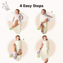 Load image into Gallery viewer, 3-Pack Soothe Swaddle Wraps with Knot Hats (Nibbles/Bruce)