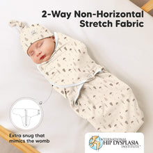 Load image into Gallery viewer, 3-Pack Soothe Swaddle Wraps with Knot Hats (Nibbles/Bruce)