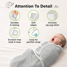 Load image into Gallery viewer, Attention To Detail: Durable & lasting
Soft edges, Intricate zig zag stitch, Scratch-free hook & loop, Loop for pacifier strap