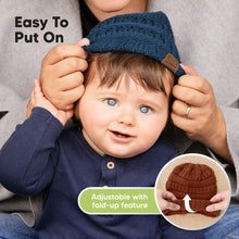 Load image into Gallery viewer, 3-Pack Warmzy Baby Beanies (Cobalt, M)