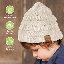 Load image into Gallery viewer, 3-Pack Warmzy Baby Beanies (Latte, M)