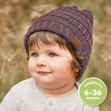 Load image into Gallery viewer, 3-Pack Warmzy Baby Beanies (Wine, M)