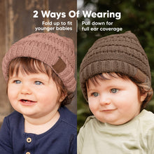 Load image into Gallery viewer, 3-Pack Warmzy Baby Beanies (Wine, M)