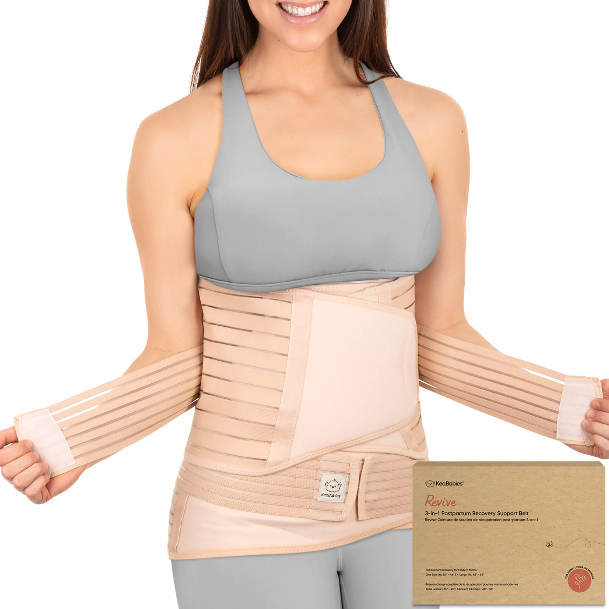 KeaBabies Revive 3-in-1 Postpartum Recovery Support Belt