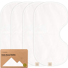 Load image into Gallery viewer, 4-Pack Hallo Burp Cloths