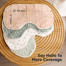 Load image into Gallery viewer, 4-Pack Hallo Burp Cloths (Fleur)